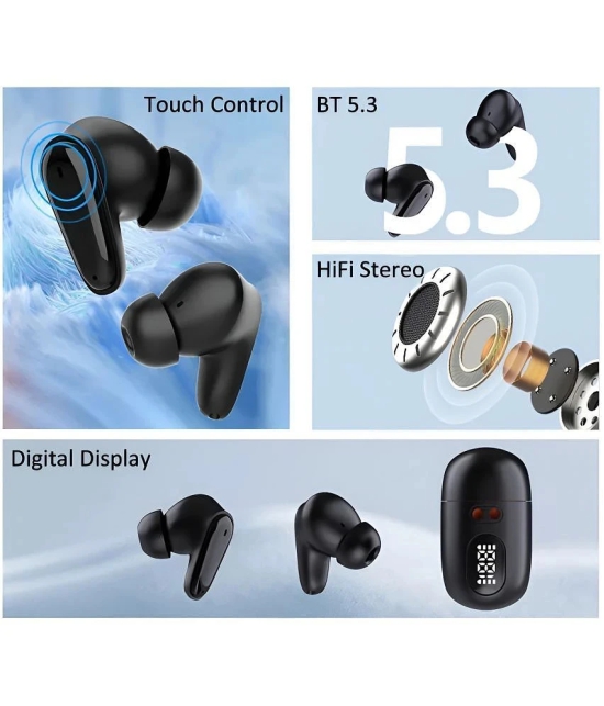 COREGENIX 409 Classy Bluetooth True Wireless (TWS) In Ear 12 Hours Playback Low Latency IPX6(Water Resistant) Black