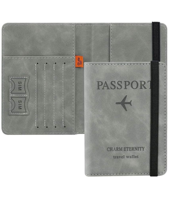 GEEO Passport cover Leather Multi Color Passport Holder - Multi Color