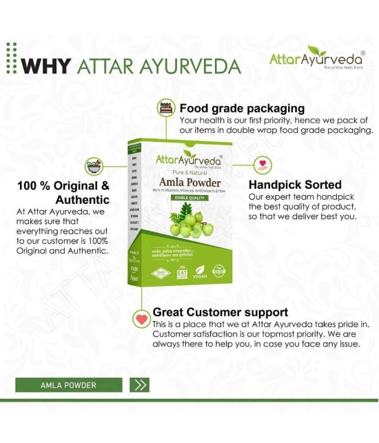 Attar Ayurveda Pure Amla Powder For Hair Growth (250 grams)