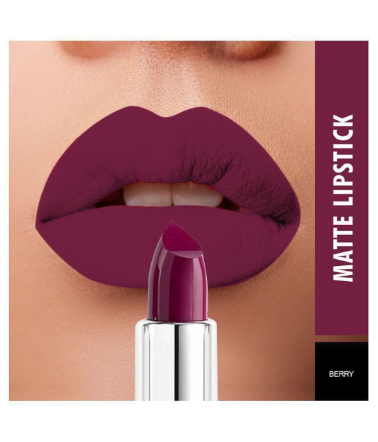 Swiss Beauty Matte Lipstick (Berry), 3.8gm