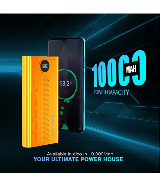 Bell 10000 -mAh 36W Li-Polymer Power Bank - Yellow