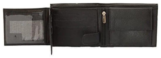 Leatherman Men's Wallet Black Men's Bi-Fold Wallet