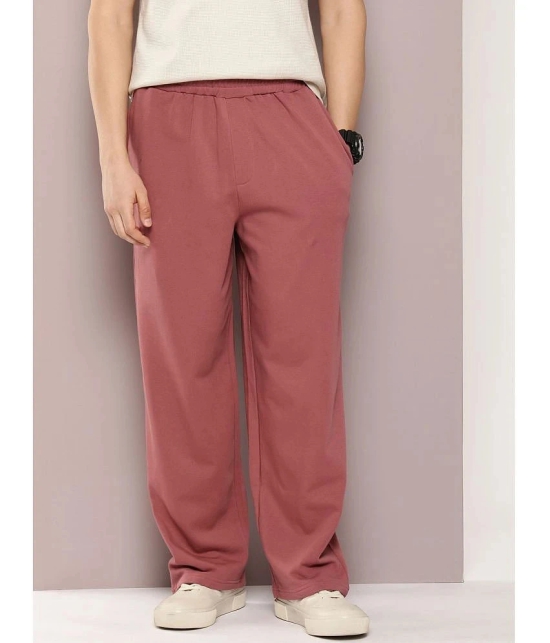 Dillinger Light Pink Fleece Mens Trackpants ( Pack of 1 ) - None