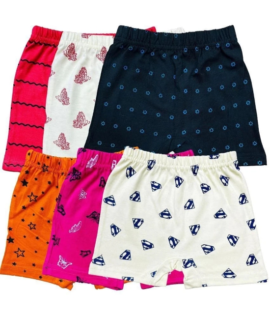 Diaz Pack of 6 Cotton Girls Bloomers ( Multicolor ) KBLOOMERV3_CO6_26 - None