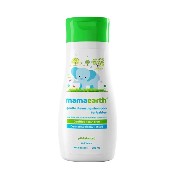 Mamaearth Gentle Cleansing Shampoo, Cleansing Shampoo, 200ml