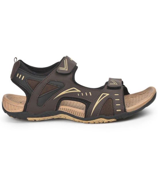 Aqualite - Brown Mens Floater Sandals - None