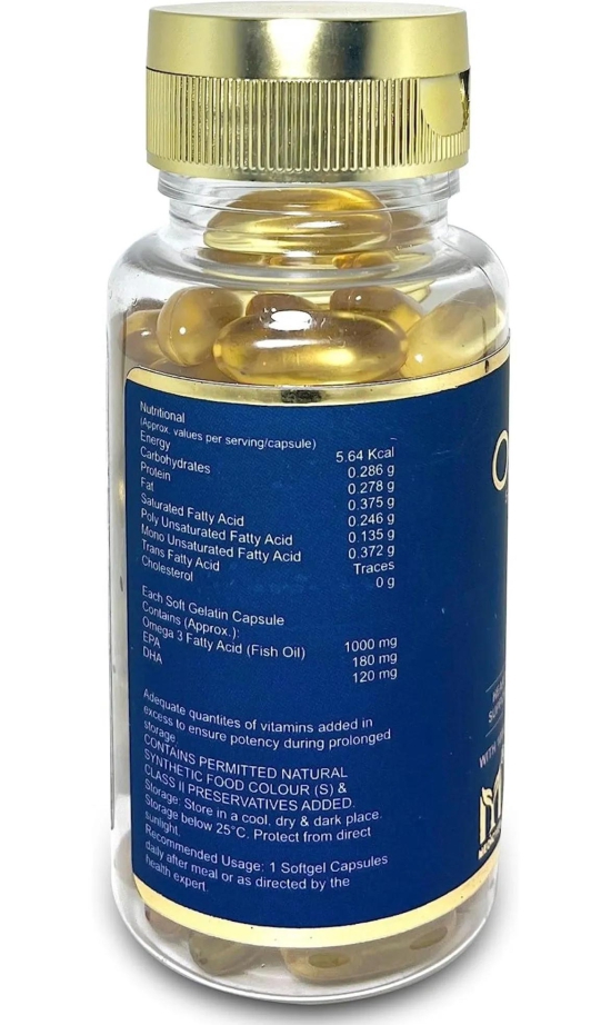 Medicyes Omega 3 Fish Oil 1000mg (75 Softgel Capsules)