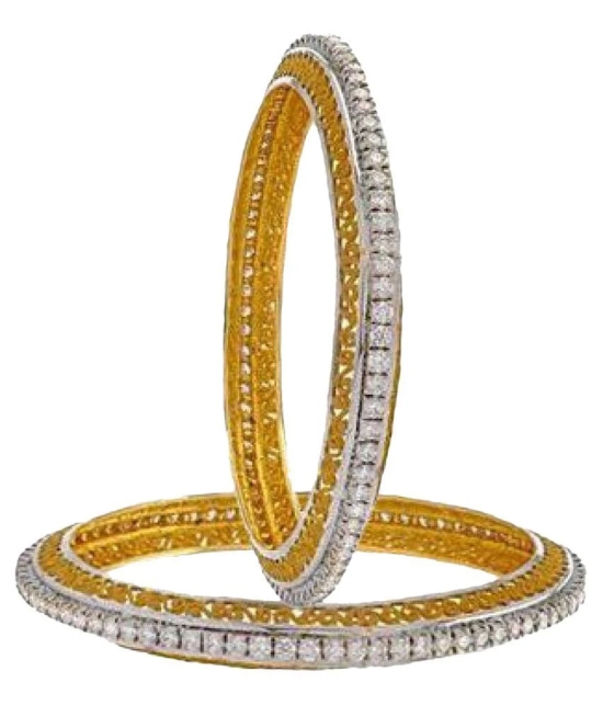 YouBella Pachheli American Diamond Bangles For Women - 2.4