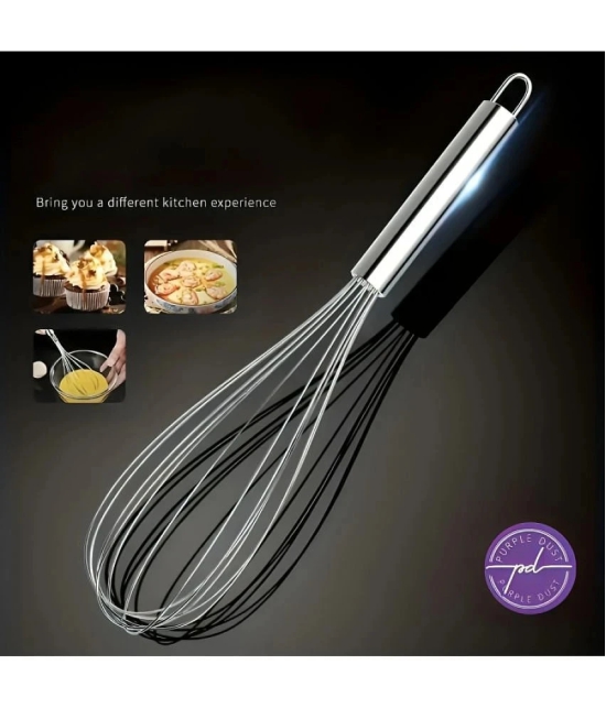 purple dust Steel Silver Balloon Whisk 20 - Silver