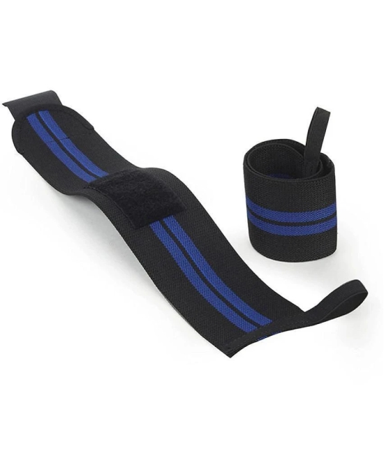 Wrist Support Wrap Band for Gym and Fitness (1 Pair) - One Size