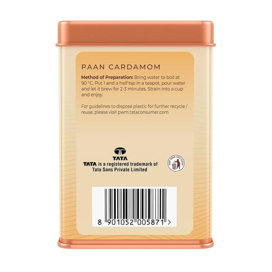 1868 by Tata Tea Paan Cardamom | 100g | Paan Flavoured Tea | Green Tea with sweet mix flavours and cardamom