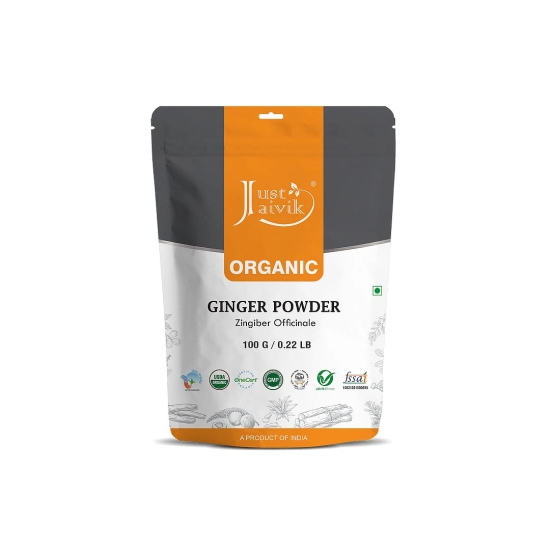 Just Jaivik Organic Ginger Powder-Just Jaivik Organic Ginger Powder