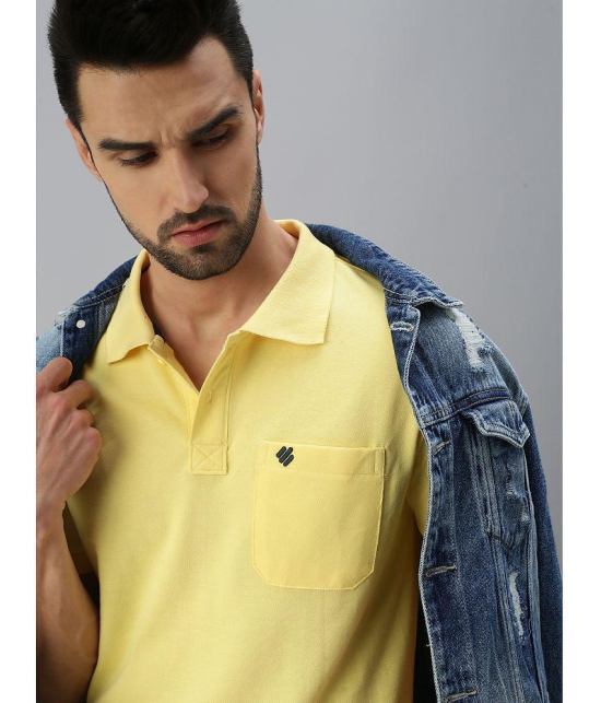 ONN - Yellow Cotton Blend Regular Fit Mens Polo T Shirt ( Pack of 1 ) - None