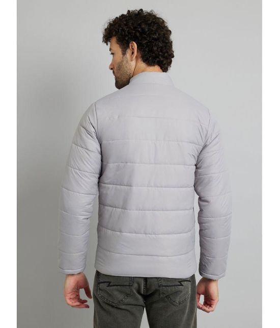 MXN Polyester Mens Quilted & Bomber Jacket - Grey ( Pack of 1 ) - None