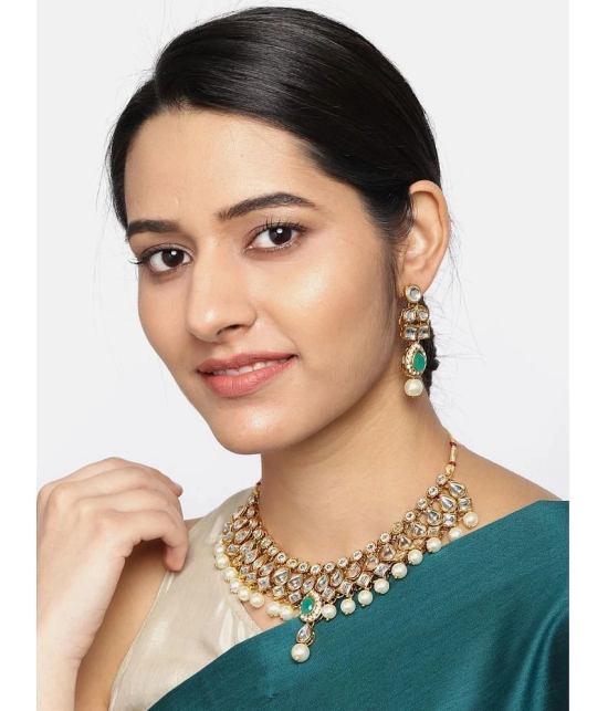 Sukkhi - Green Alloy Necklace Set ( Pack of 1 ) - Green