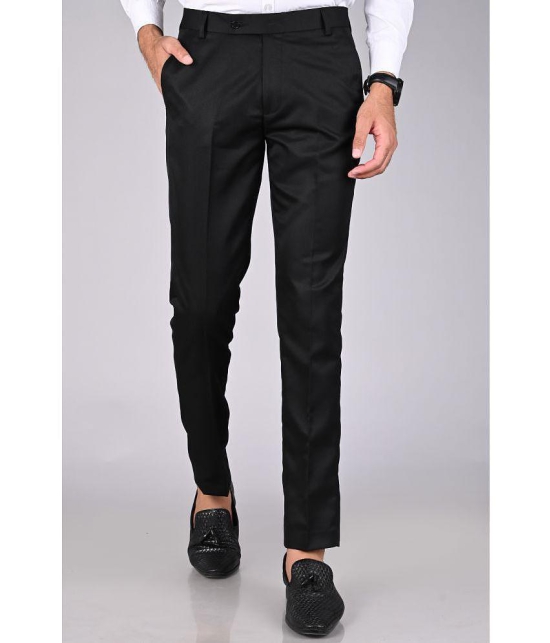 MANCREW Black Regular Formal Trouser ( Pack of 1 ) - None