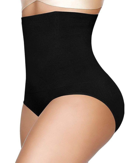 Tkeshto Black Cotton Womens Tummy Tucker ( Pack of 1 ) - None