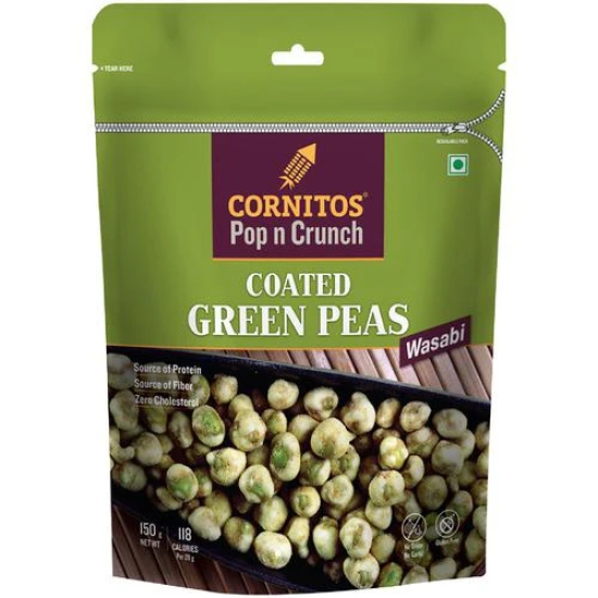 Cornitos Coated Green Peas Wasabi, 150 Gm