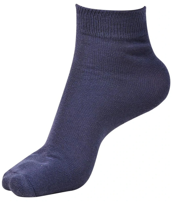 Dollar - Navy Cotton Boys Ankle Length Socks ( Pack of 5 ) - 7-8Years