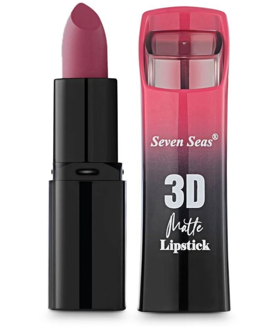 Seven Seas 3D Matte Lipstick | Long Lasting | Waterproof Matte Lipstick for Women (Crimson)