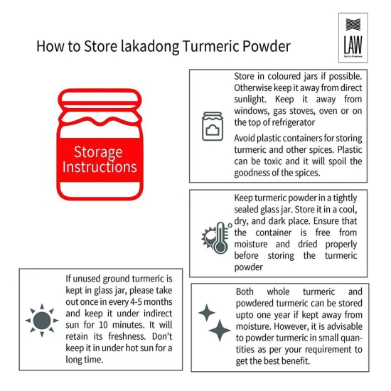 High Curcumin Lakadong Turmeric Powder – Directly sourced from the organic farmers of Lakadong Village – East and West Jantia Hills of Meghalaya