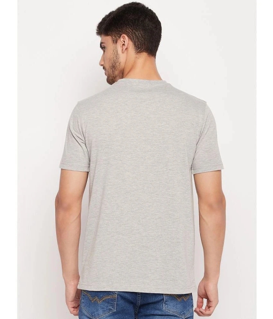 UNIBERRY - Melange Grey Cotton Blend Regular Fit Mens T-Shirt ( Pack of 1 ) - None