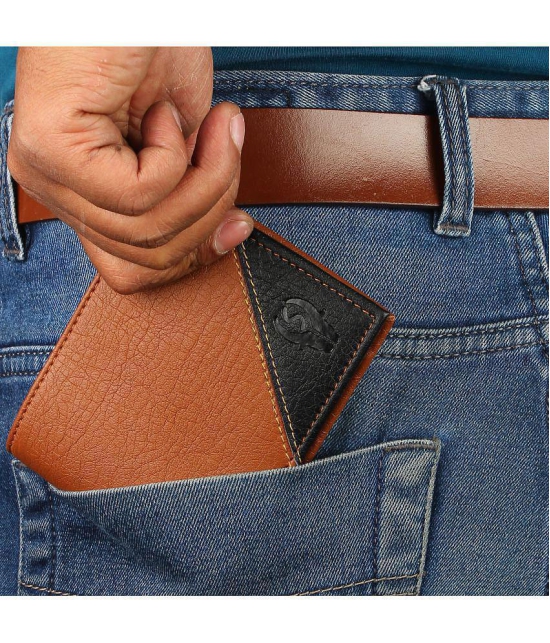 samtroh - PU tan Mens Regular Wallet ( Pack of 1 ) - Tan