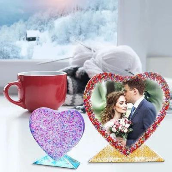 SILICOMOLDS - HEART SHAPE PHOTO FRAME MO LD