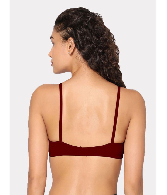 In Shape Lingerie - Maroon Cotton Non Padded Women's T-Shirt Bra ( Pack of 1 ) - None