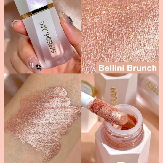 SheGlam Glow Bloom Liquid Highlighter-Bellini Brunch