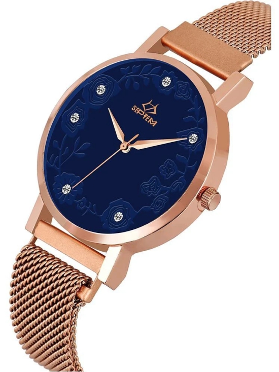 Septem Rose Gold Stainless Steel Analog Womens Watch