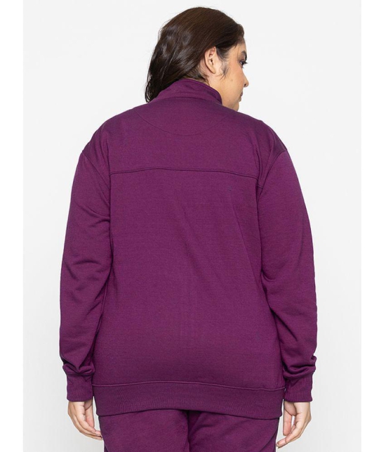 YHA Fleece Women''s Zippered Sweatshirt ( Purple ) - None