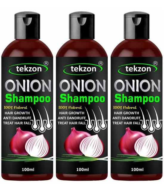 TEKZON Onion Hair Fall Shampoo for Hair Growth & Hair Fall Control Shampoo 100 mL Pack of 3