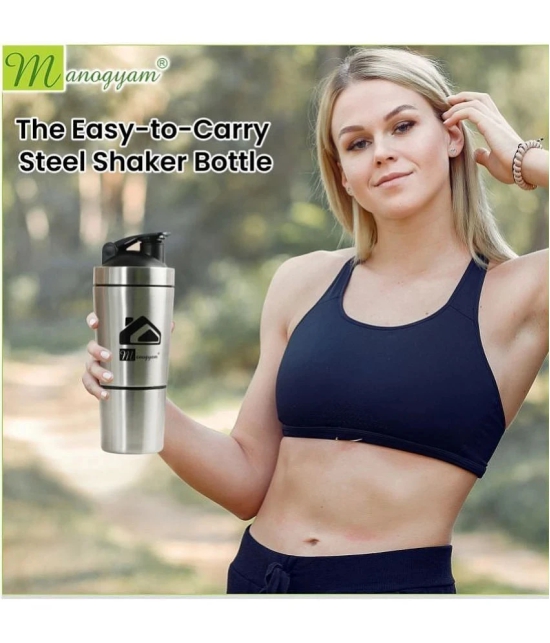 Manogyam Stainless Steel Silver 750 mL Shaker ( Pack of 1 ) - Silver