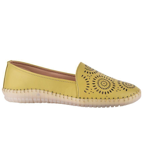 Shoetopia Yellow Women''s Loafers - None