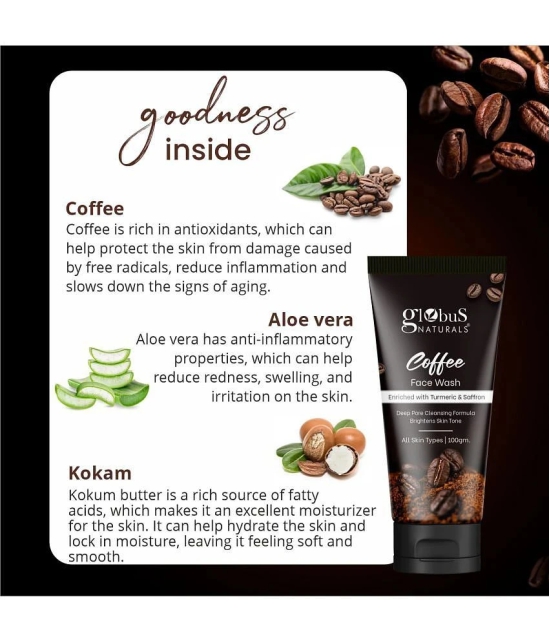 Globus Naturals Coffee Face Scrub, 100gm