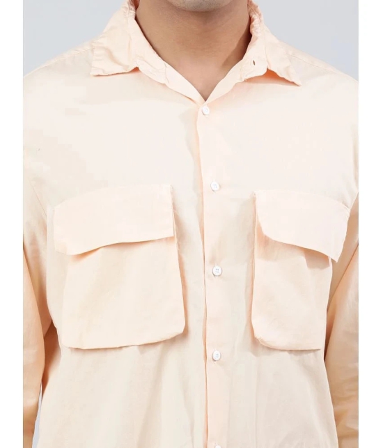 Bene Kleed 100% Cotton Regular Fit Solids Full Sleeves Mens Casual Shirt - Peach ( Pack of 1 ) - None