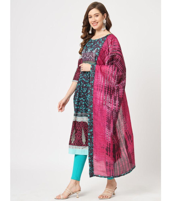 Pannkh - Multicoloured Rayon Womens Anarkali Kurti ( Pack of 1 ) - None