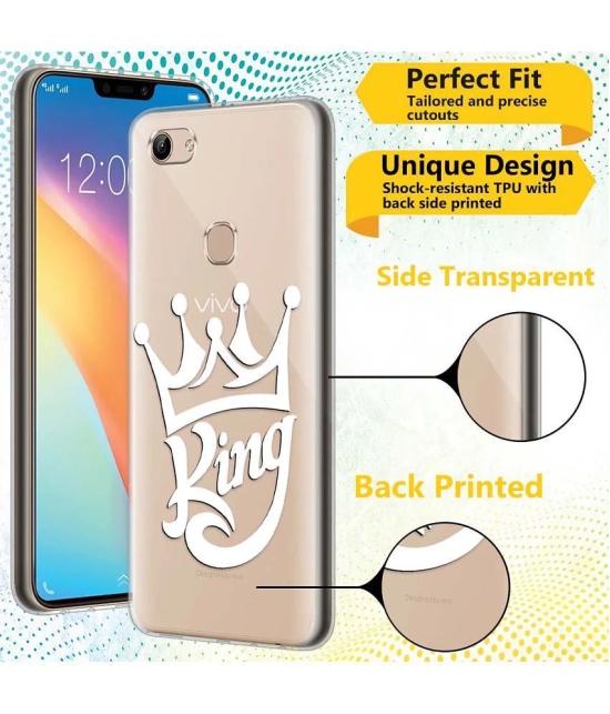 NBOX - Multicolor Silicon Printed Back Cover Compatible For Vivo Y83 ( Pack of 1 )