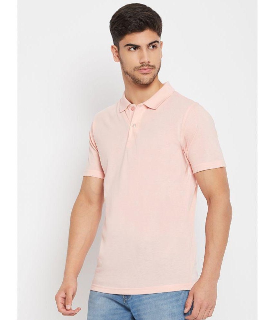 UNIBERRY - Pink Cotton Blend Regular Fit Mens Polo T Shirt ( Pack of 1 ) - None