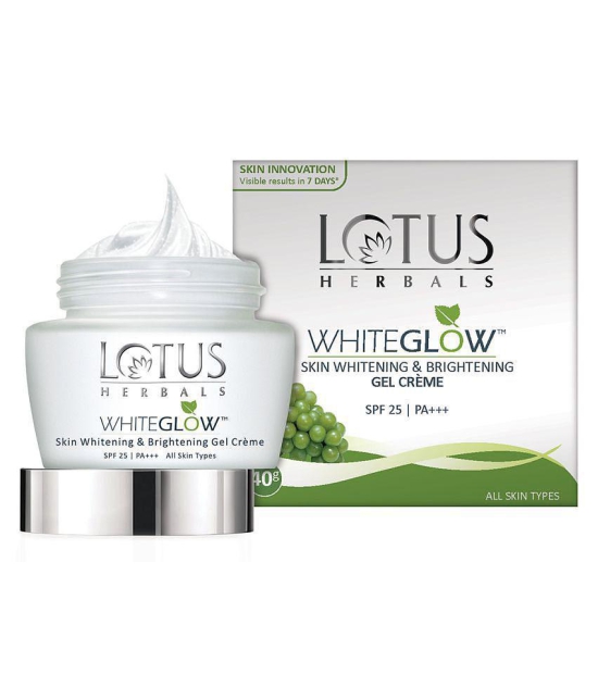 Lotus Herbals Whiteglow Gel Cream SPF 25 PA +++, 40g