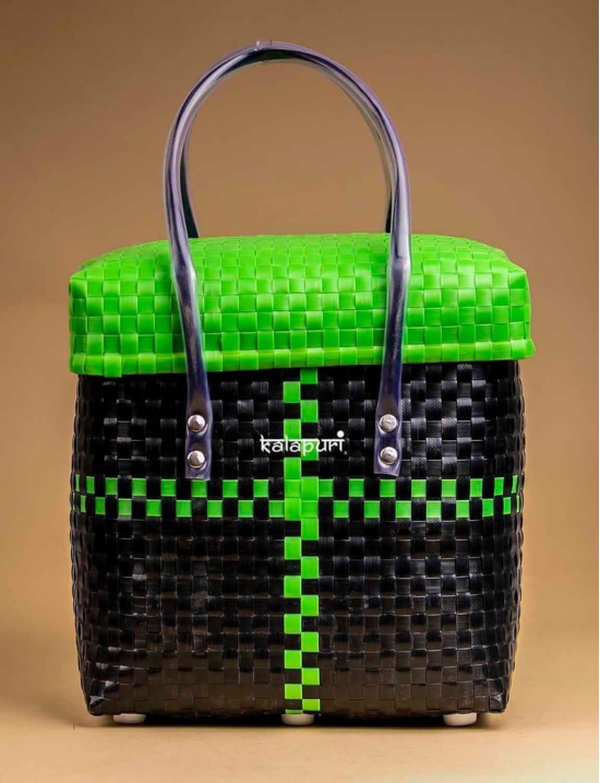 Green & Black Grocery Lid Basket