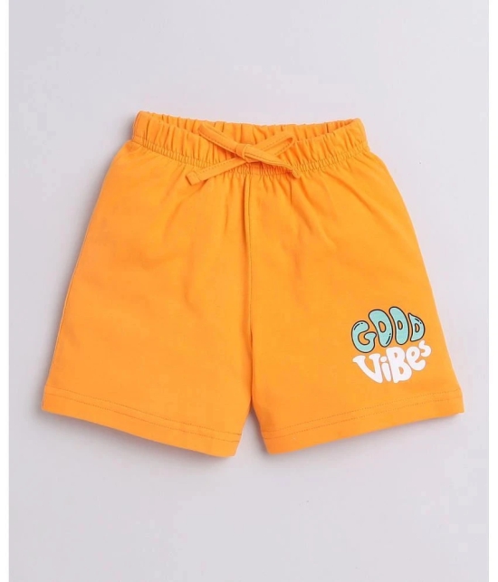 BUMZEE Mint Green & Orange Boys Sleeveless T-Shirt & Short Set Age - 2-3 Years - None