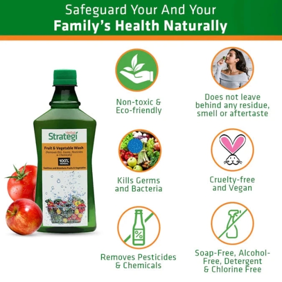 Herbal Strategi Fruit and Vegetable Wash 500 ML