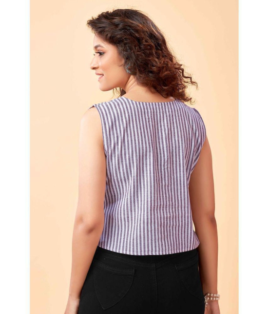 Glomee - Purple Cotton Women's Regular Top ( Pack of 1 ) - None