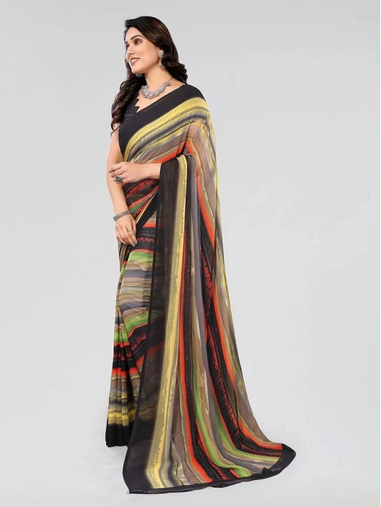 ANAND SAREES Chiffon Printed Saree With Blouse Piece - Beige ( Pack of 1 ) - Beige