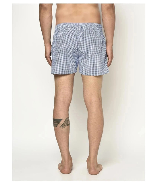 Glito - Blue Cotton Blend Mens Boxer ( Pack of 1 ) - L