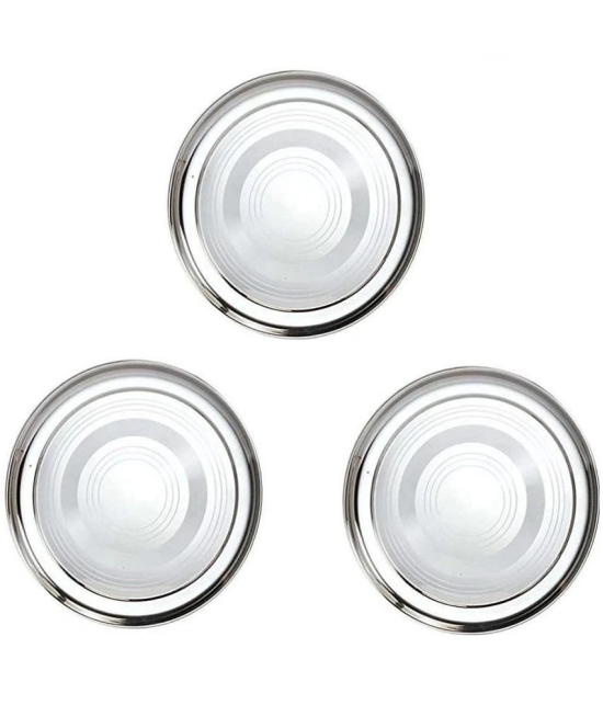 Dynore 12 Pcs Stainless Steel Silver Full Plate - Silver