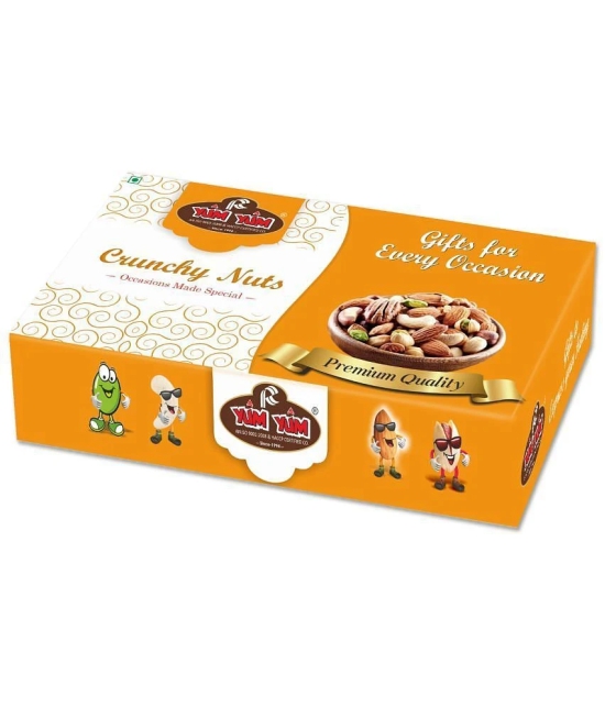 YUM YUM 1kg Dry Fruits Gift Box (Diwali Celebration) (Almonds, Cashews, Pista & Raisin - 250g Each)