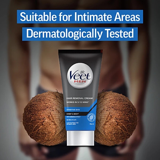 Veet Men Hair Removal Crean Sensitive, 50 Gm